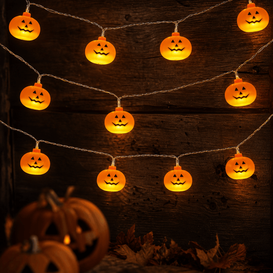 NOCTELLE Pumpkin Face Halloween LED String